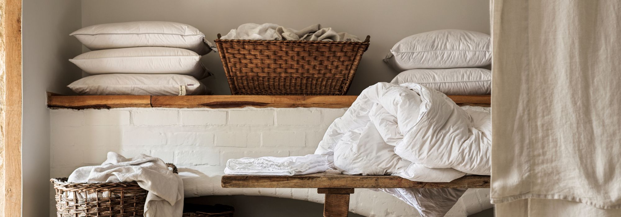 How should I care for and clean a natural duvet?