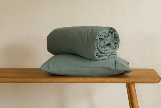 Nursery Mizzle Washed Organic Cotton Bed Linen Set