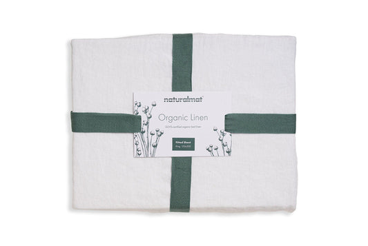Organic Linen Deep Fitted Sheet