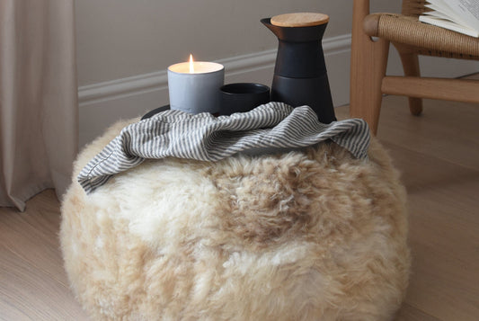 Nursery Lambskin Pouffe