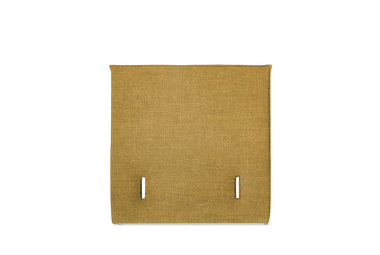 The Low Prideaux Headboard | Washed_Linen - Mustard