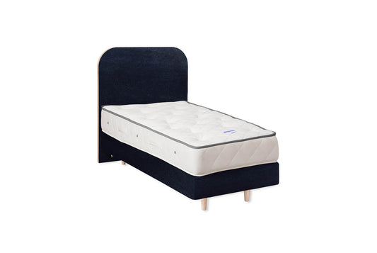 The Heybrook Bed | Cotton_Velvet - Marine