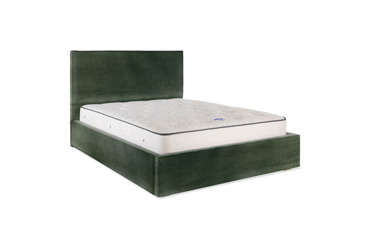 The Dartmouth Bed | Velvet - Evergreen