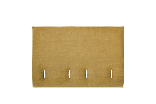 The Low Prideaux Headboard | Washed_Linen - Mustard