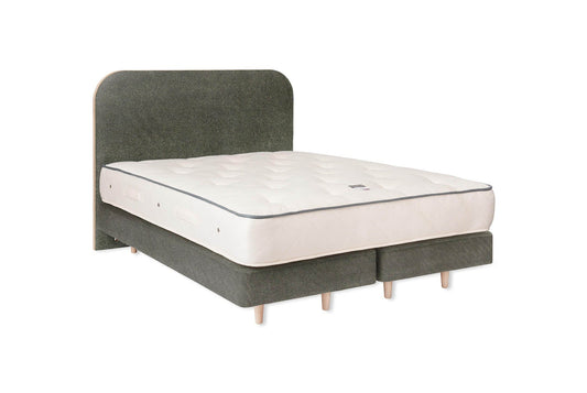 The Heybrook Bed | Cotton_Velvet - Anthracite