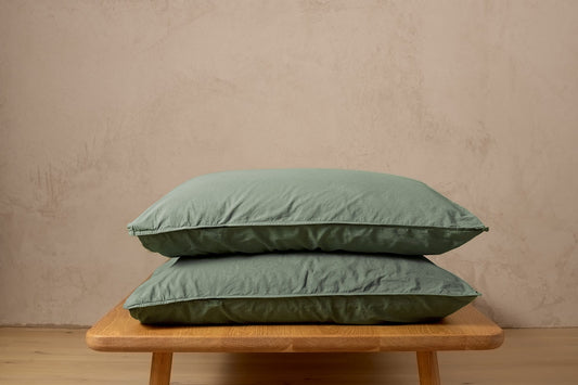 Mizzle Standard Washed Organic Cotton Pillowcases (pair)