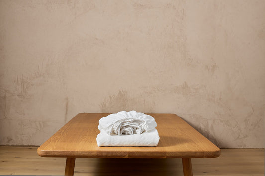 Organic Linen Deep Fitted Sheet