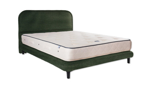 The Ashford Bed | Velvet - Evergreen