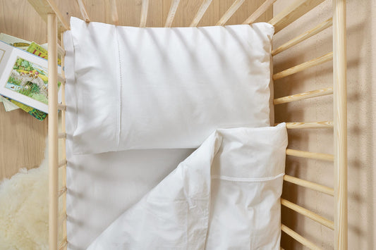 Nursery Washed Organic Cotton Duvet Cover and Pillowcase Set