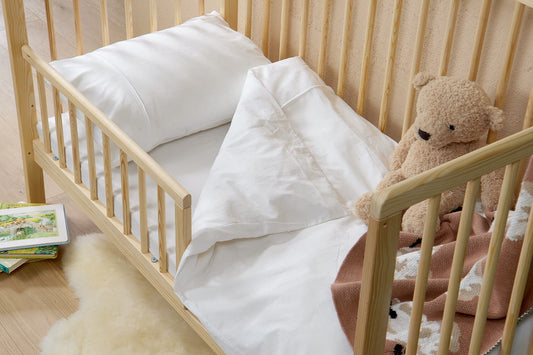 Nursery Washed Organic Cotton Duvet Cover and Pillowcase Set