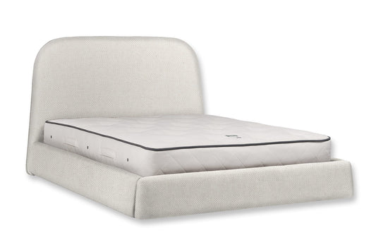 The Braunton Bed | Linara_Cotton_Linen - Porridge