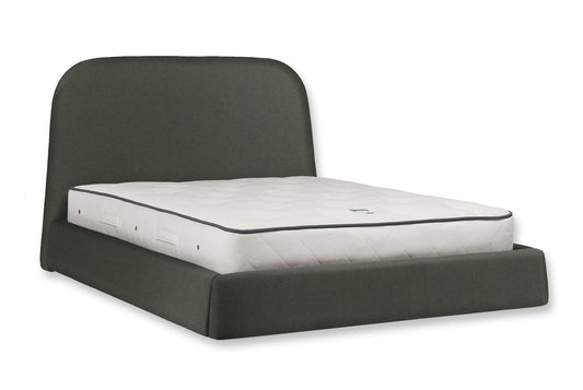 The Braunton Bed | Cotton_Velvet - Anthracite
