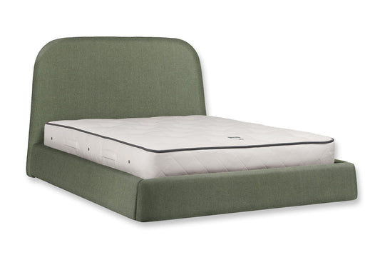 The Braunton Bed | Cotton_Velvet - Eucalyptus