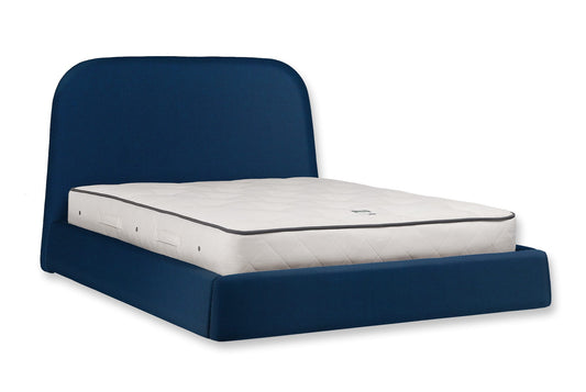 The Braunton Bed | Cotton_Velvet - Marine