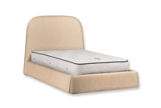 The Braunton Bed | Linara_Cotton_Linen - Putty