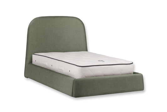 The Braunton Bed | Cotton_Velvet - Eucalyptus