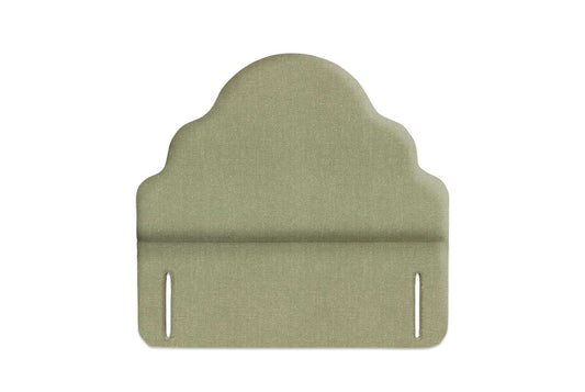 The Ebford Headboard | Slubby_Linen - Pesto