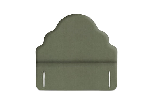 The Ebford Headboard | Cotton_Velvet - Eucalyptus