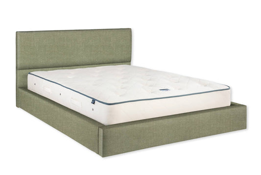The Exmouth Bed | Slubby_Linen - Pesto