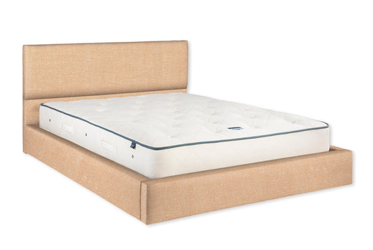 The Exmouth Bed | Slubby_Linen - Powder