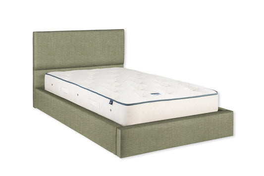 The Exmouth Bed | Slubby_Linen - Pesto