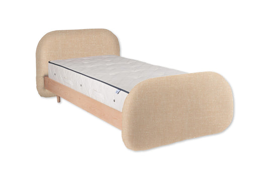 The Garfield Bed | Slubby_Linen - Powder