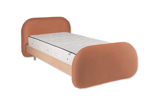 The Garfield Bed | Cotton_Velvet - Rosewater