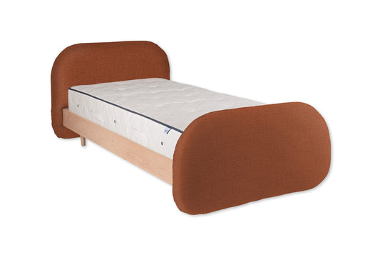 The Garfield Bed | Washed_Linen - Tangerine