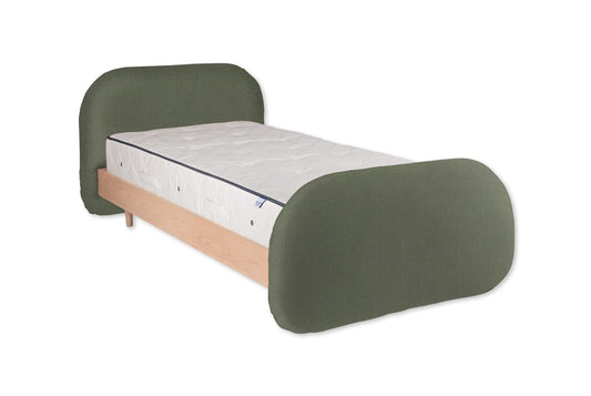 The Garfield Bed | Cotton_Velvet - Eucalyptus