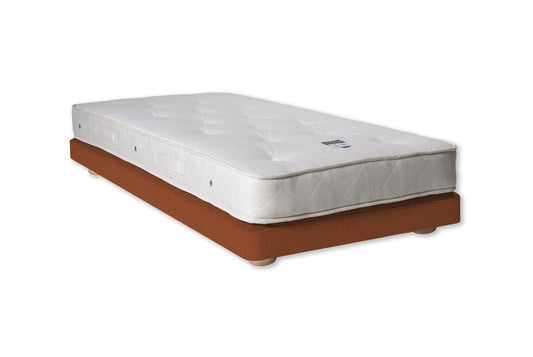 The Gulliver Floor Bed | Washed_Linen - Tangerine