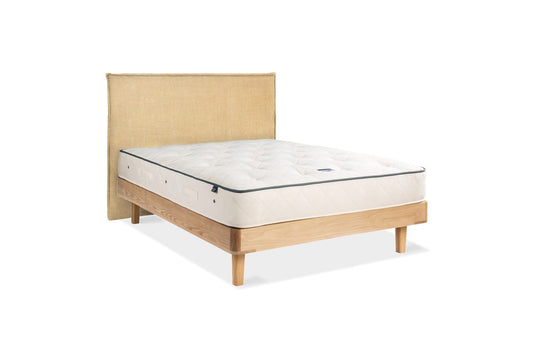 The Haldon Bed | Slubby_Linen - Havana