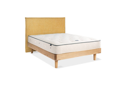 The Haldon Bed | Slubby_Linen - Tobacco