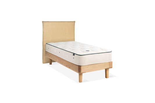 The Haldon Bed | Slubby_Linen - Havana