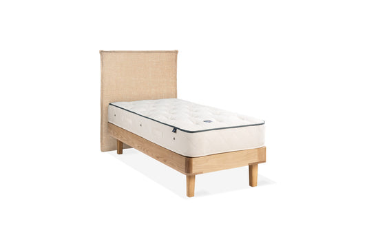 The Haldon Bed | Slubby_Linen - Powder