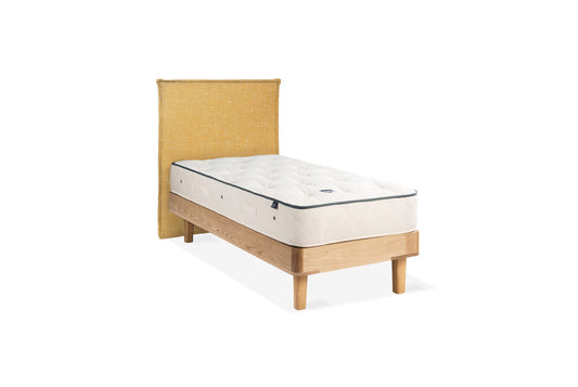 The Haldon Bed | Slubby_Linen - Tobacco