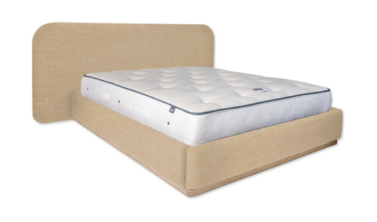 The Halstock Bed | Linara_Cotton_Linen - Putty