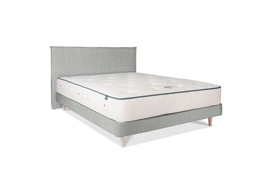 The Low Prideaux Bed | Jute_Linen - Mist