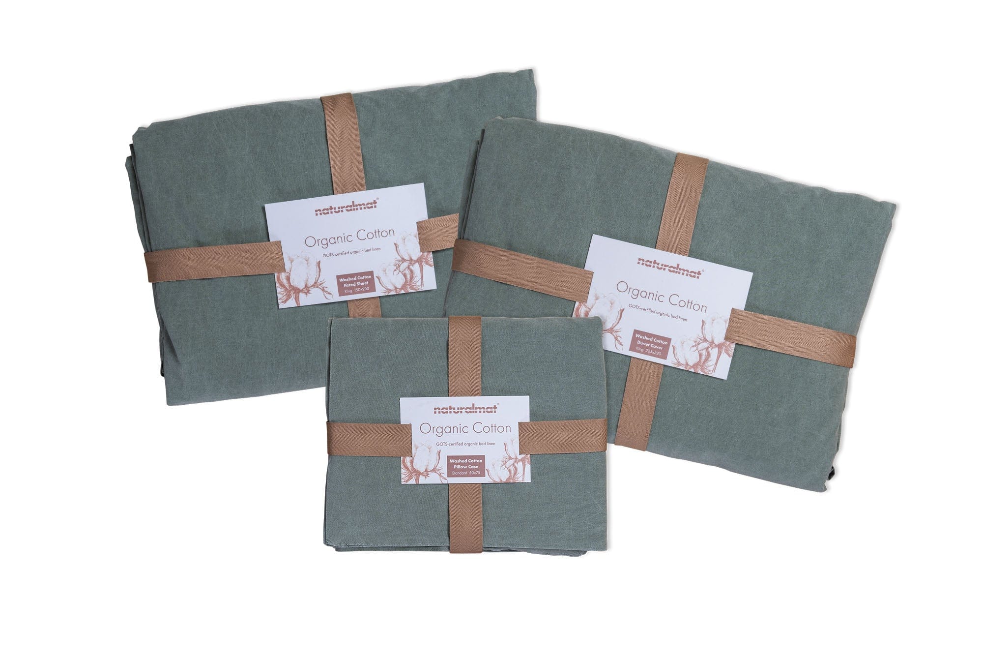 Mizzle Washed Organic Cotton Emperor Bed Linen Set