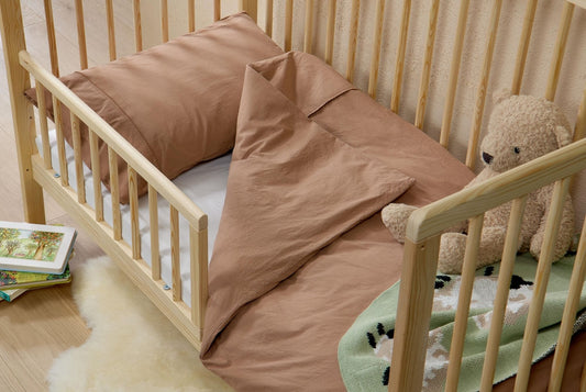 Nursery Clay Washed Organic Cotton Bed Linen Set