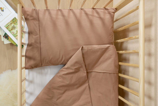 Nursery Clay Washed Organic Cotton Bed Linen Set