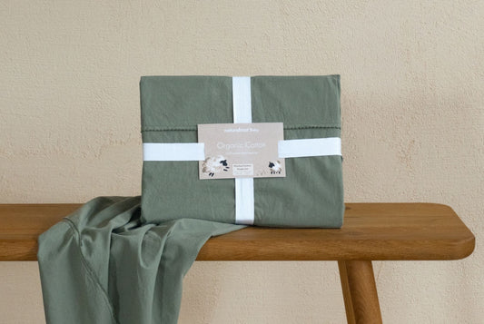 Nursery Mizzle Washed Organic Cotton Bed Linen Set