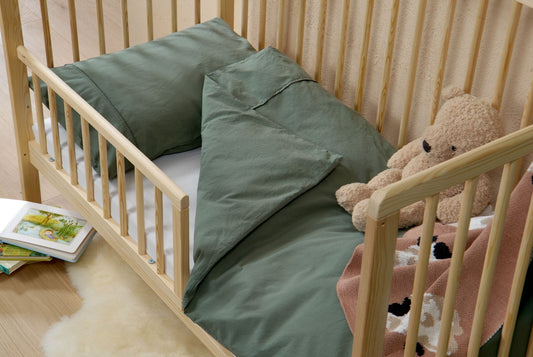 Nursery Mizzle Washed Organic Cotton Bed Linen Set