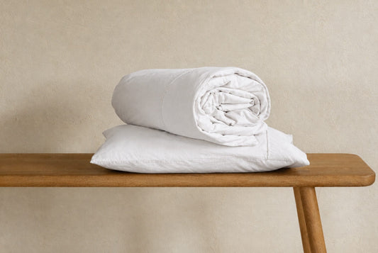 Nursery Washed Organic Cotton Duvet Cover and Pillowcase Set