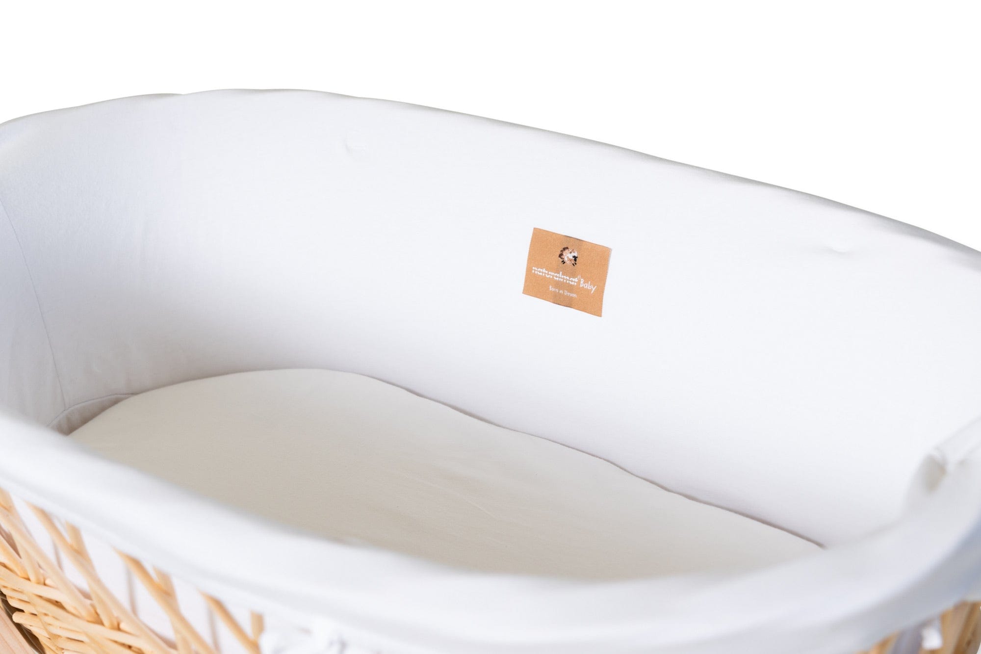 Wicker Moses Basket Jersey Organic Cotton Liner