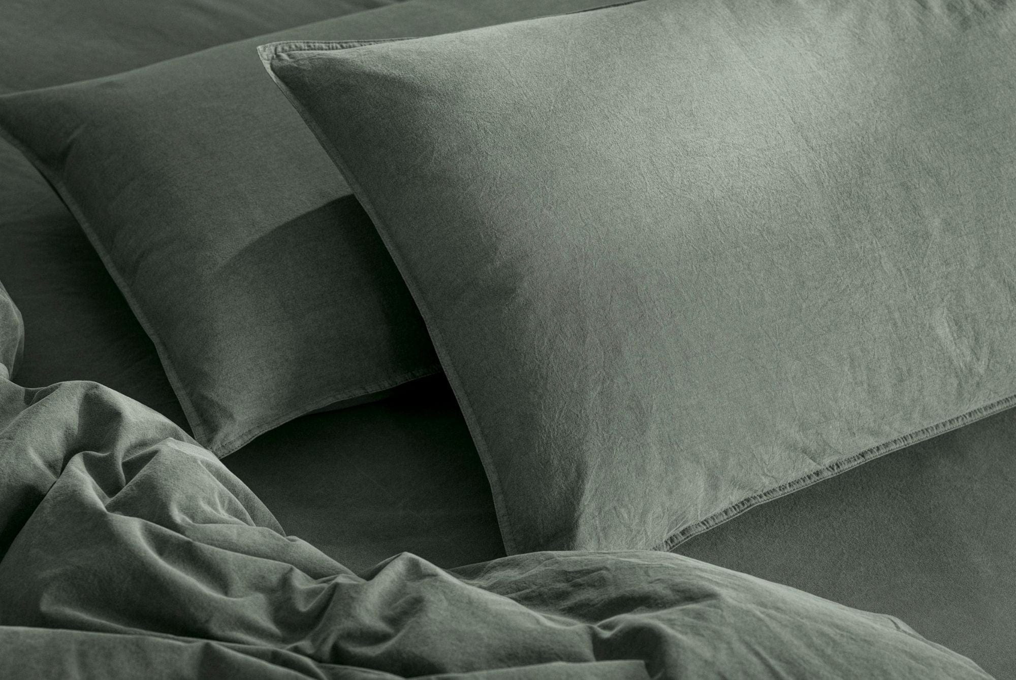 Mizzle Standard Washed Organic Cotton Pillowcases