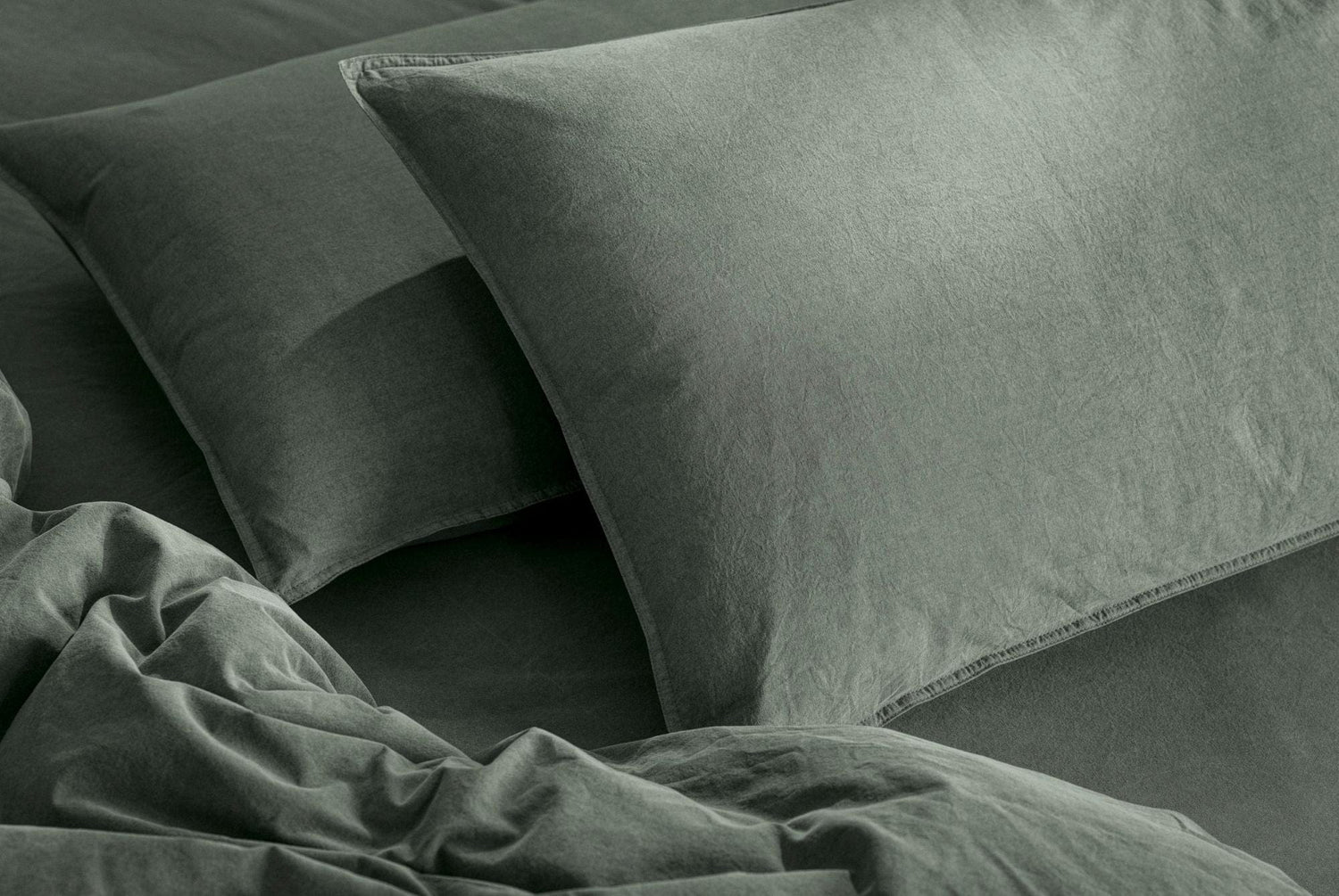 Standard Washed Organic Cotton Pillowcases (pair)