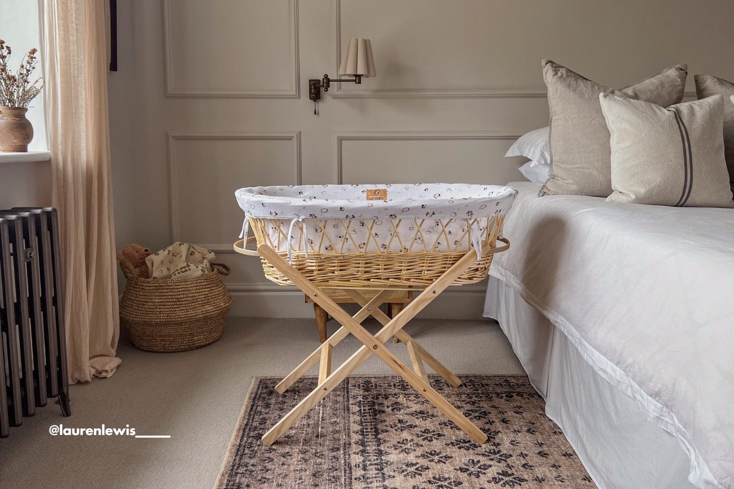 Wicker Moses Basket Bundle โ Naturalmat