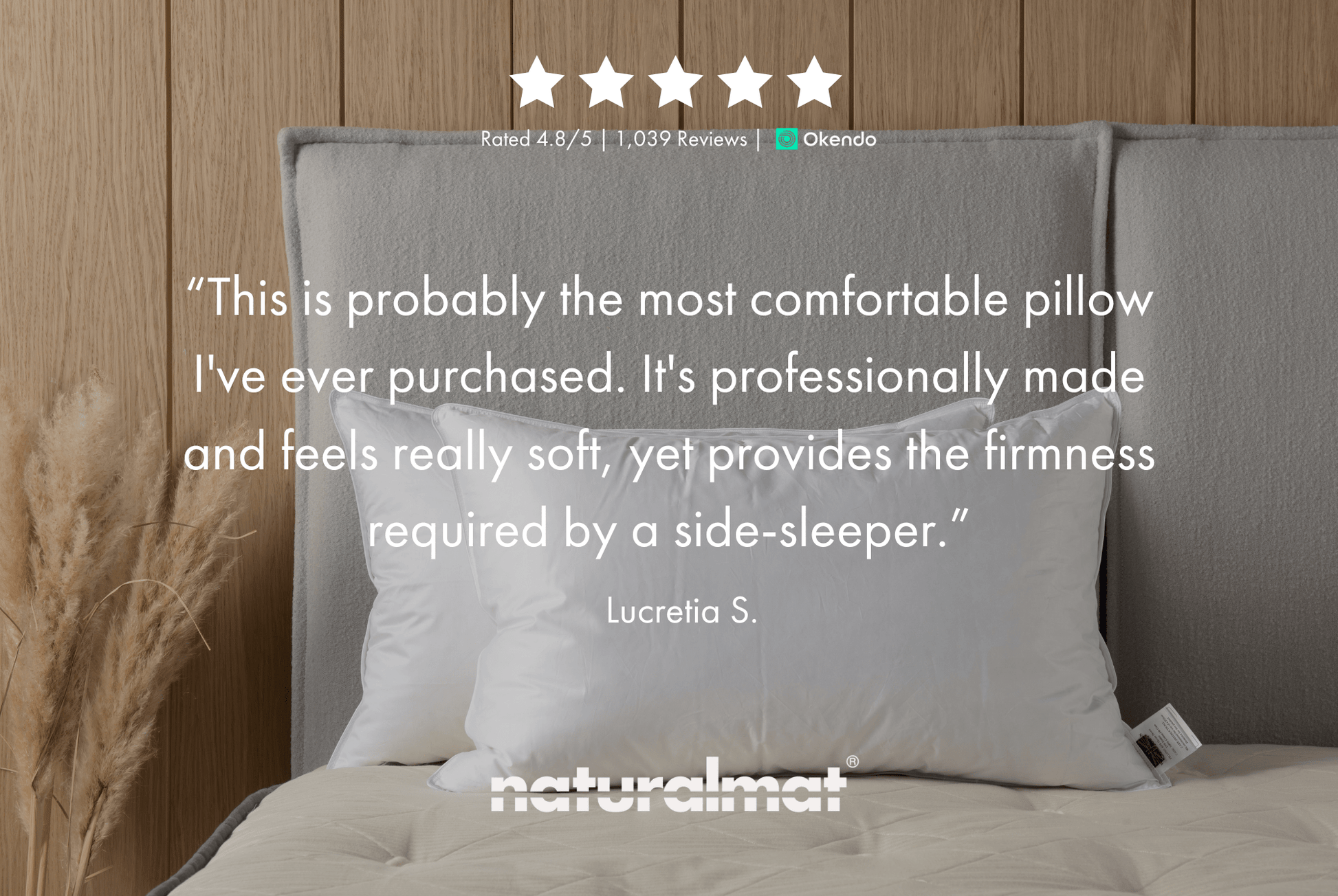 Luxury Goose Down Pillow UK Soft, Ethical Sustainable – Naturalmat