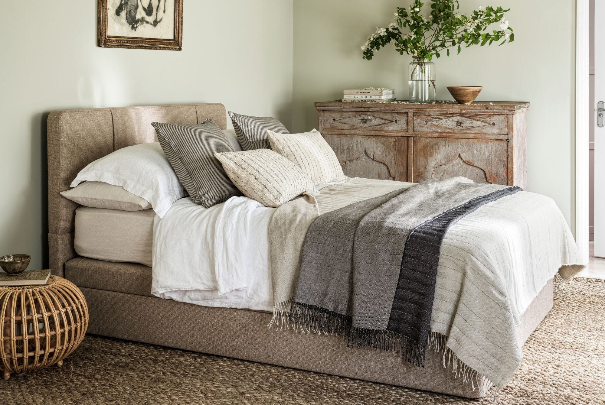 Low Ottoman Bed Base