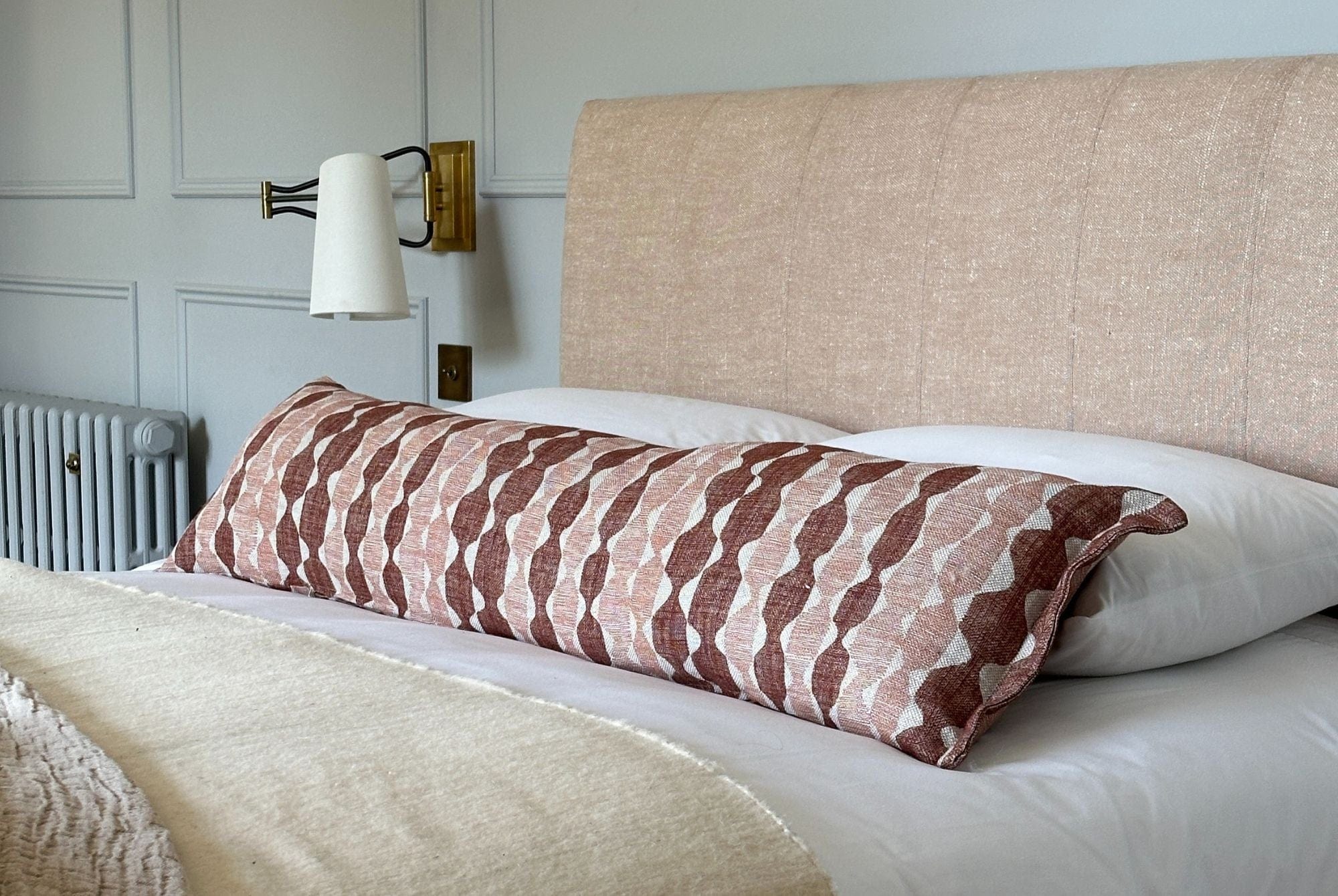 Long Upholstered Cushion